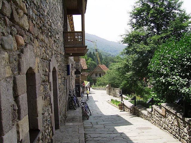 The historic Sharambeyan street renovated through the efforts of the Tufenkian Foundation of Cultural Heritage