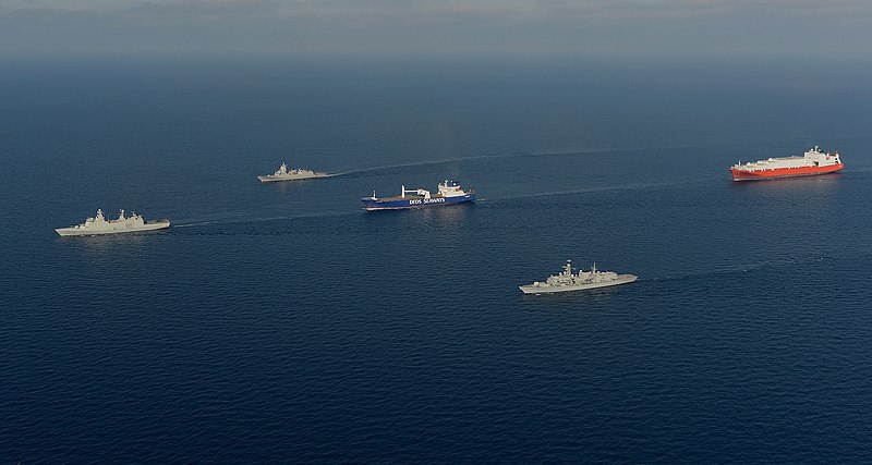 File:Ships of Op Recsyr Removing Chemical Weapons from Syria MOD 45157009.jpg