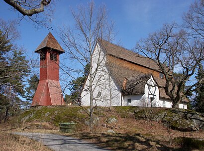 Vägbeskrivningar till Stora Sköndals Kyrka med kollektivtrafik