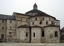 le chevet de l'abbatiale