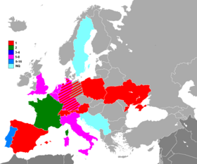 Posições no Campeonato Europeu de Espanha, PNG