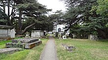 Churchyard St Mary's Churchyard Hendon.JPG