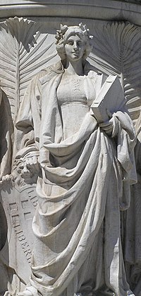 Миниатюра для Файл:Statua allegorica della città di Bologna - Eugenio Maccagnani - Vittoriano (Roma).jpg