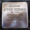 Stolperstein für Arthur Gossmann