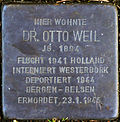 Stolperstein für Dr. Otto Weil (Wiethasestraße 37)