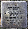 Stolperstein Schützallee 45 (Zehl) Gertrud Lindenbaum.jpg