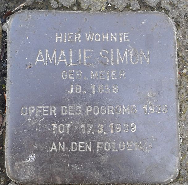 File:Stolperstein Windeck Rosbach Bergstraße Amalie Simon.jpg