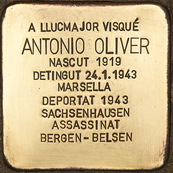 File:Stolperstein für Antonio Oliver (Llucmajor).jpg