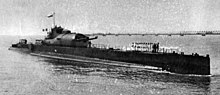 Surcouf, a cruiser submarine in the 1930s. Surcouf FRA.jpg