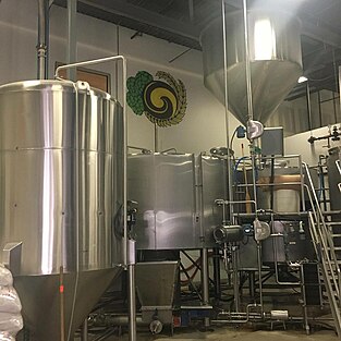 Brewing equipment at Two Brothers Brewing Warrenville location. Sustainability at Two Brothers.jpg