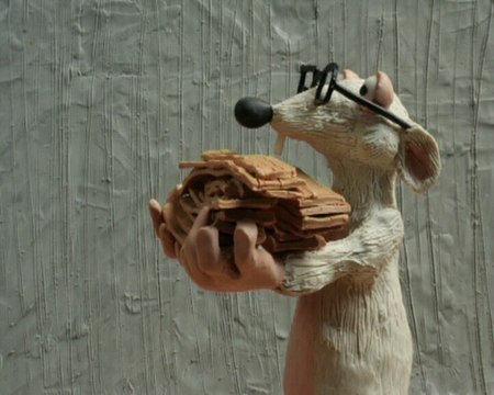 A Plasticine model of a rat, by Polish animator Monika Kuczyniecka