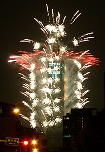 2010年新年の花火