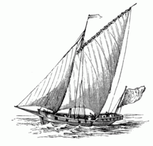 A 19th-century engraving of a tartane. Tartane.gif