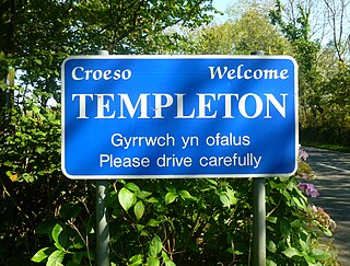 <span class="mw-page-title-main">Templeton, Pembrokeshire</span> Village and community in Pembrokeshire, Wales