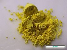 Tetracycline hydrochloride is available as yellow crystalline powder. Tetracycline-HCl substance photo.jpg