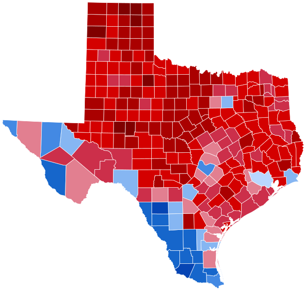 File:Texas Presidential Election Results 2012.svg