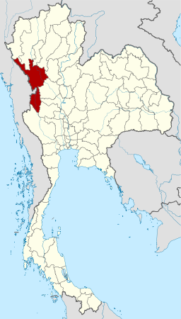 Plasseringa av Tak i Thailand