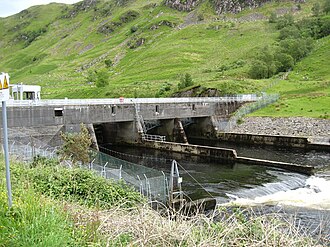 The Awe Barrage in the Pass of Brander The Awe Barrage in the Pass of Brander - geograph.org.uk - 1356814.jpg