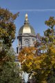 The Main Building's gold dome topped by a golden statue of St. Mary at the University of Notre Dame, a Catholic research university located in Notre Dame, an unincorporated community north of the city LCCN2013650750.tif