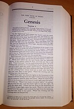 Миниатюра для Файл:Third Millenium Bible without paper cover - Genesis 1.jpg