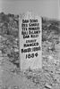 Boot Hill grave marker of Bisbee Massacre murderers