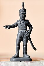 A Napoleonic officer by ESCI Toy soldier Napoleonic officer ESCI.jpg