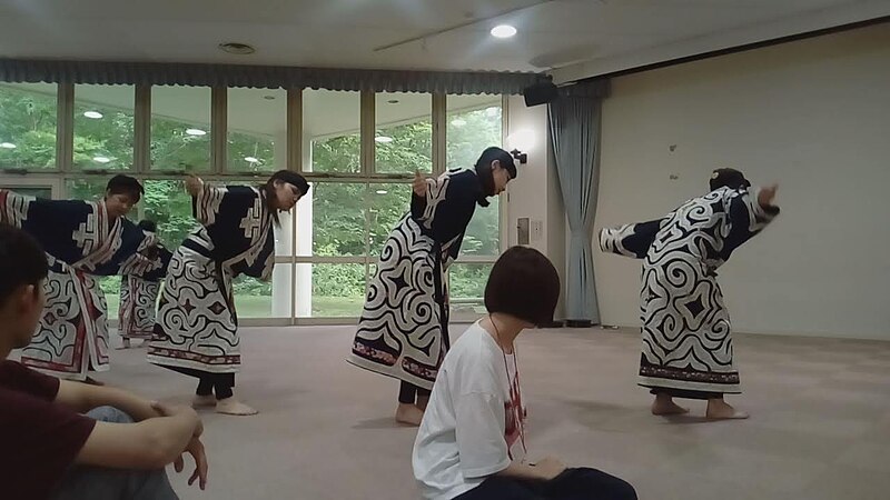 File:Traditional dance practice at National Hidaka Youth Outdoor Learning Center 国立日高青少年自然の家 in Tomioka, Hidaka, Saru District, Hokkaido, Japan (238).jpg