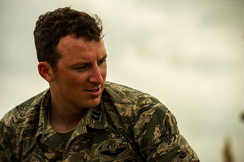 File:U.S. Air Force Capt. Ryan Gers, with the 965th Airborne Air Control Squadron, searches through rubble in Moore, Okla., May 24, 2013 130524-F-RH756-123.jpg