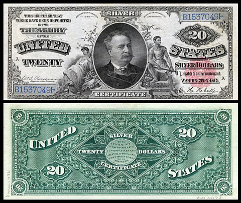 Series 1886 $20 Daniel Manning