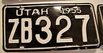 Utah 1955 Nummernschild.jpg