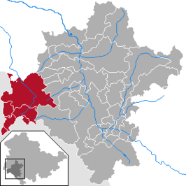 Kaart van Verwaltungsgemeinschaft Hohe Rhön