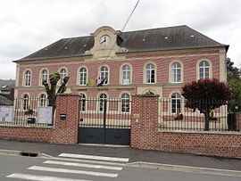 Das Rathaus und die Schule von Versigny