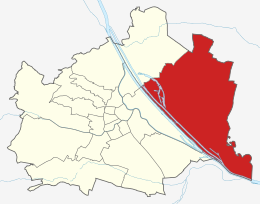 Donaustadt - XXII Distretto di Vienna – Localizzazione