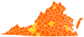 Resultats electorals per comtat a Virgínia