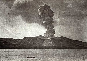 Dernière éruption du Vulcano en 1890