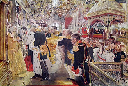 Coronation of Nicholas II by Valentin Serov
