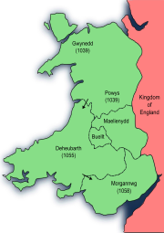 Wales c. 1039-1063 Wales 1039-63 (Gruffudd ap Llywelyn).svg