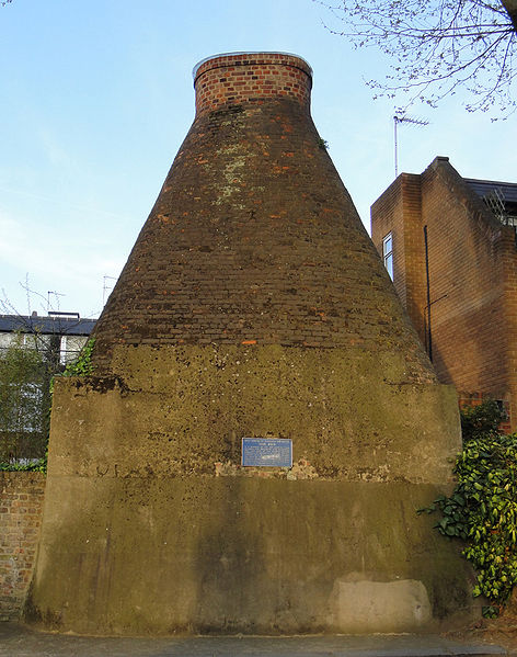 Brick-making kiln, Walmer Road, north of Pottery Lane.