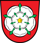 Das Wappen von Rosenheim