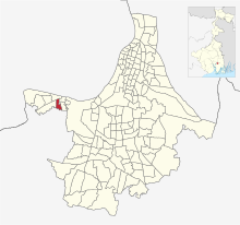 Location of Ward No. 136 in Kolkata Ward Map Ward no. 136 in Kolkata Municipal Corporation.svg