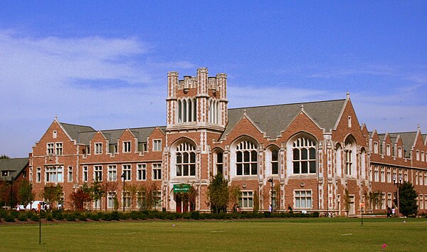 Washington University School of Law in St. Louis, the first chartered law school in the United States to admit women.