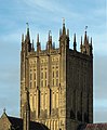* Nomination Wells Cathedral Tower. Photographed from the south east. --Prosthetic Head 22:24, 19 January 2018 (UTC) * Promotion Photo could have been slightly sharper (tripod used?). But good enough for me.--Agnes Monkelbaan 06:15, 20 January 2018 (UTC)