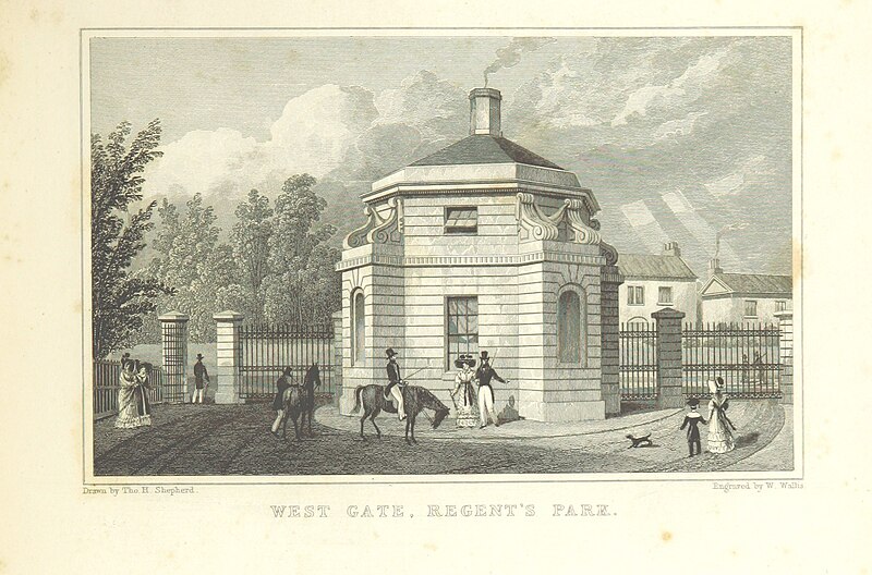 File:West Gate, Regent's Park - Shepherd, Metropolitan Improvements (1828), p233.jpg