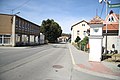 Čeština: Západní pohled do ulice Blanenská v Rájci-Jestřebí, okr. Blansko. English: West view of Komenského street in Rájec-Jestřebí, Blansko District.