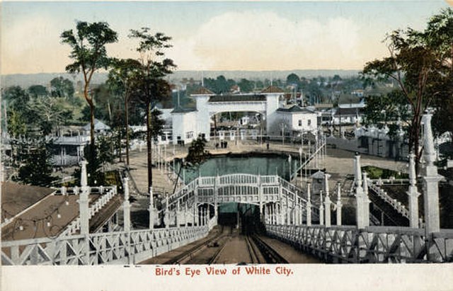 Postcard view of Cleveland's White City amusement park, one of several amusement parks operating in the Ohio city in the first decade of the Twentieth