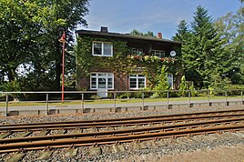 Поранешната железничка станица во Вимерсдорф