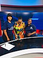 Oteng with Ms Lito at BTV talking About Art & Feminism