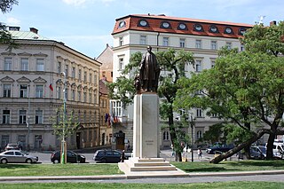 <span class="mw-page-title-main">Woodrow Wilson Monument</span> Sculpture in Prague, Czech Republic