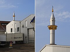 Een minaret in Zwitserland