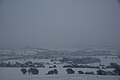 Wroxall, viewed from Stenbury Down, Isle of Wight. It is seen after heavy snowfall on the island in December 2010.